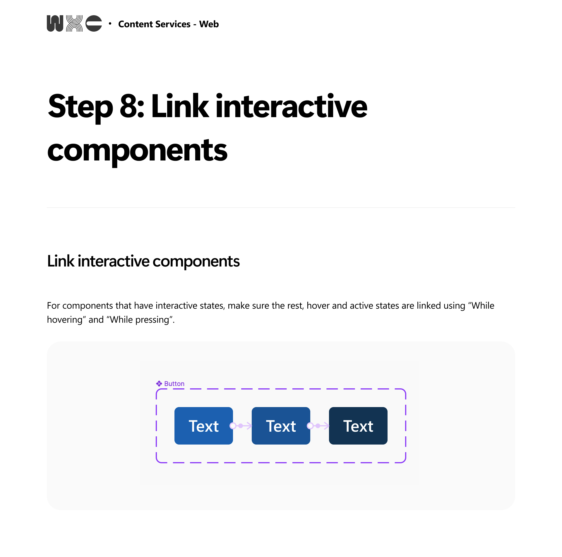 Step 8: Link interactive components